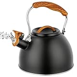 Flötenkessel, 3liter wasserkessel Retro Teekessel,Wasserkocher,Wasserkessel Induktion Flötenkessel...