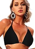 Navneet Bikini Oberteil Damen Bikini Triangel Push Up String Bikini Top Bikinis Bademode Badeanzug...