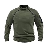 NCTCITY Herren Tactical Fleece Pullover Jacke Army Combat Sweatshirt Military Athletic Sport Jumper...