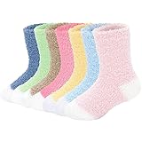 Durio Kuschelsocken Kinder Baby Socken Flauschige Socken Stoppersocken Wollsocken Warm Anti Rutsch...