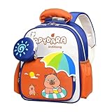 Besreey Capybara Rucksack, groß, für Schule | niedlicher Stil, mit atmungsaktiven Schultergurten...