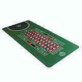 Bullets Playing Cards - Roulette Matte - Verschiedene Größen - Double 0 oder Single 0 (Single 0,...