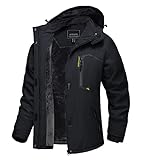 TACVASEN Damen Wasserdicht Fleecejacke Funktionsjacke Winter Wanderjacke Skijacke Outdoor Jacket mit...