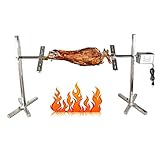 OUKANING 220V 53 Zoll BBQ Rotisserie Elektrisch Spanferkelgrill Lammgrill Grill Grillwagen Barbecue...