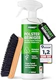 PRINOX® Profi Polsterreiniger 500ml für Sofa, Auto, Sessel & Couch inkl. Bürste - Textilreiniger...