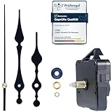 LUSEE Uhrwerk für Wanduhr Lautlos mit Kurzer Uhrzeiger, Quarz Uhrwerke für Wanduhren Mechanismus...