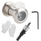 Türspion, Türspion Ohne Bohren, Digitaler Türspion, 4-teiliges Set mit Weitwinkeloptik für 35-60...