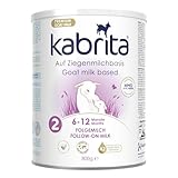 KABRITA | Ziegenmilch Folgemilch mit HMO 6-12 Monate | Hochwertige Babynahrung - Baby Milch,...