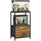 Welfuturer Aquariumständer, 38 L Aquarium-Ständer mit 2 Schubladen, Aquariumregal für 40 L...