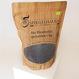 Bäckerei Spiegelhauer Bio Blaumohn gemahlen 1 kg I geqeutscht I gerieben blauer Mohn Samen back...