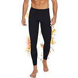AMIYOYO Thermo Unterhose Lange Unterhosen Herren Thermohose Männer Thermounterwäsche Herren...