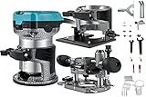 VEVOR Oberfräsen-Werkzeug 710 W, Holzfräser für die Holzbearbeitung mit 3 Fräs-Spannzangen,...