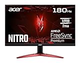 Acer Nitro KG241YS3 Gaming Monitor 23,8 Zoll (60 cm Bildschirm) Full HD, 180Hz, 1ms (VRB), 2xHDMI...