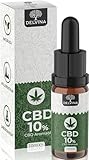 CBD Öl 10% Vollspektrum Gold - Premium Hanföl Tropfen mit 10 Prozent Cannabidiol in Bio...