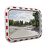 VERKEHRSSPIEGEL 80x60cm Gewölbter-Sicherheitsspiegel Überwachungsspiegel Beobachtungsspiegel...