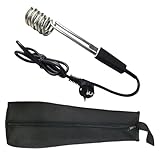 Novanetus Tauchsieder GTN1.6 Taucherhitzer 1,6 kW 1600 Watt 230V aus EDELSTAHL Wasserkocher, Schwarz...