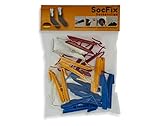 SocFix® Sockenklammern, Sockenclips, Sockenhalter (12 Stück)