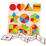 Formen Puzzle Für Kinder | Bunte Formen Muster STEM Lernspielzeug,Motorikwürfel Für...