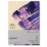 Winsor & Newton 6660766 Pastellpapier im Block mit Erdfarben - 24 Blatt DIN A3, 160g/m², FSC,...