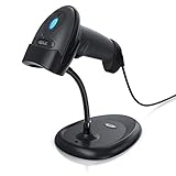 CSL - QR Barcode Scanner 2D - USB Laser Barcodescanner kabelgebunden - Single und Multi Scan -...