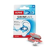 Alpine SwimSafe Ohrstöpsel - wasserdichte Ohrstöpsel zum Schwimmen – Halten Wasser fern und...