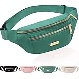 Bauchtasche für Damen Herren, Stylisch Verstellbarer Gürteltasche Lässige Hüfttasche mit 3...