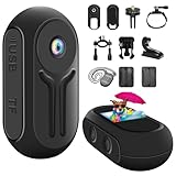 Nisanuki Mini Action Cam, 120° Kleine Sportkamera Action Kamera Tragbare Körperkamera mit Display...