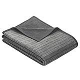 Ibena Fano Sofaschoner 100x200 cm – Sofaschutz grau hellgrau, toller Couchschoner aus hochwertiger...