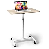 Duronic WPS67 Arbeitstisch | Laptoptisch 70 x 48 cm bis 30 kg | Computertisch mit Rollen |...