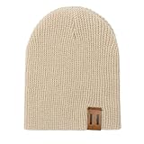 UKKD Strickmütze Winter-Hut-Schal-Set Für Kinder Männer Frauen Solid Color Knit Beanies Hut...