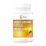 Berg Kurkuma Curcumin mit BioPerine – 1350 mg Curcuma Japonica Wurzelpulver & -extrakt mit 10 mg...