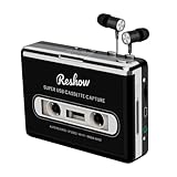 Reshow Tragbarer Kassettenspieler MP3-Audio-Musik über USB aufnehmen & Bandkassetten in MP3-Format...