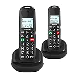 ALCATEL XL685 Duo - Schnurloses Festnetztelefon DECT für Senioren im XL-Format - Hochauflösendes...