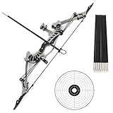 SHARROW Compound Bogen und Pfeile Set für Jugend und Erwachsene, Taschenbogen Compoundbogen Pfeile...