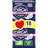 EveryDay Hyperdry Super, Saugfähige Damenbinden mit Flügeln, Hyper Trocken und Ultra Saugfähig,...