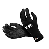 PI-PE 3mm Neopren Neoprenhandschuhe Tauchhandschuhe Surfhandschuhe wärmedämmend Black