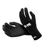 PI-PE 3mm Neopren Neoprenhandschuhe Tauchhandschuhe Surfhandschuhe wärmedämmend Black, XS