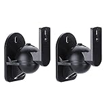 Maclean MC-526 2X Wandhalterung für Lautsprecher 1 Paar Boxen Halter Schwarz Lautsprecherhalterung