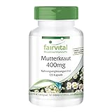 Fairvital | Mutterkraut 400 mg - 120 Kapseln für 4 Monate - Tanacetum parthenium - Feverfew - 100%...