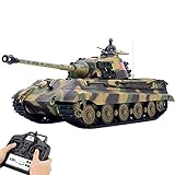 Gedar 2.4G Panzer Ferngesteuert Metall, Militärpanzer Bausatz mit Sound Smoke Shooting Effekt, 1:16...