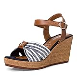 Tamaris Damen 1-1-28346-20 Sandale, Cuoio Stripes, 37 EU