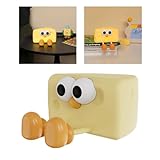 Qcwwy Mini Cheese Boy Nachtlicht aus ABS-Material, Bezaubernde -Schreibtischlampe für Kinderzimmer,...