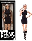 Barbie Basics-Modell 2, Sammlerpuppe mit blonden Haaren, schwarzem Minikleid und Gladiatorstiefeln,...