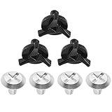 HANABASS Helmvisierschrauben für Motorradhelme ABS Kunststoff Metall 7 Stück Ersatzschrauben für...