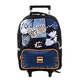 Oberthur Rucksack mit Rollen, Manga Tokyo Team, 1 Fach, Schwarz, sortiert