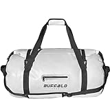 Buffalo Gear Wasserdichte Reisetasche, 40 l, 60 l, 80 l, Roll-Top, strapazierfähig, wasserdicht,...