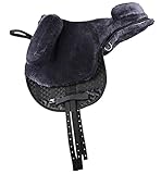 Engel Reitsport | FELLSA-R2-ANT | Hochwertiger Fellsattel | echtes Merino Lammfell | baumloses...