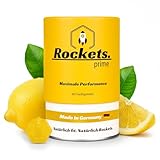 Rockets Prime Kreatin Gummibärchen| 3g Creatin pro Tagesportion| Vegan & Halal | Zitronen-Gummis...