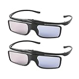 RF 3D Brille, 3D Shutterbrille wiederaufladbar Geeignet für RF 3D-Fernseher und -Projektoren, 3D...