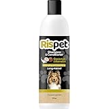 RISPET Shampoo und Spülung, Kokosnuss und Keratin, Reinigungs- und Desinfektionsmittel für Hunde...